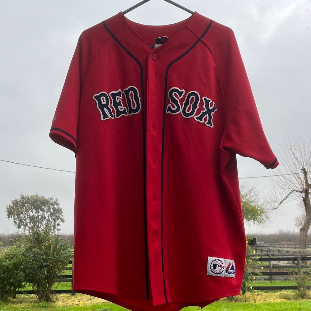 Youkilis Red Sox Red Baseball Jersey 2007 World Series Champions